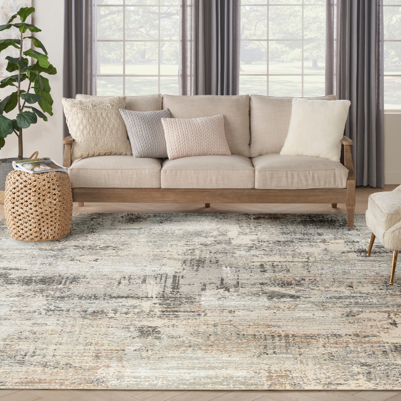 Sustainable Trends Rectangle Beige Grey