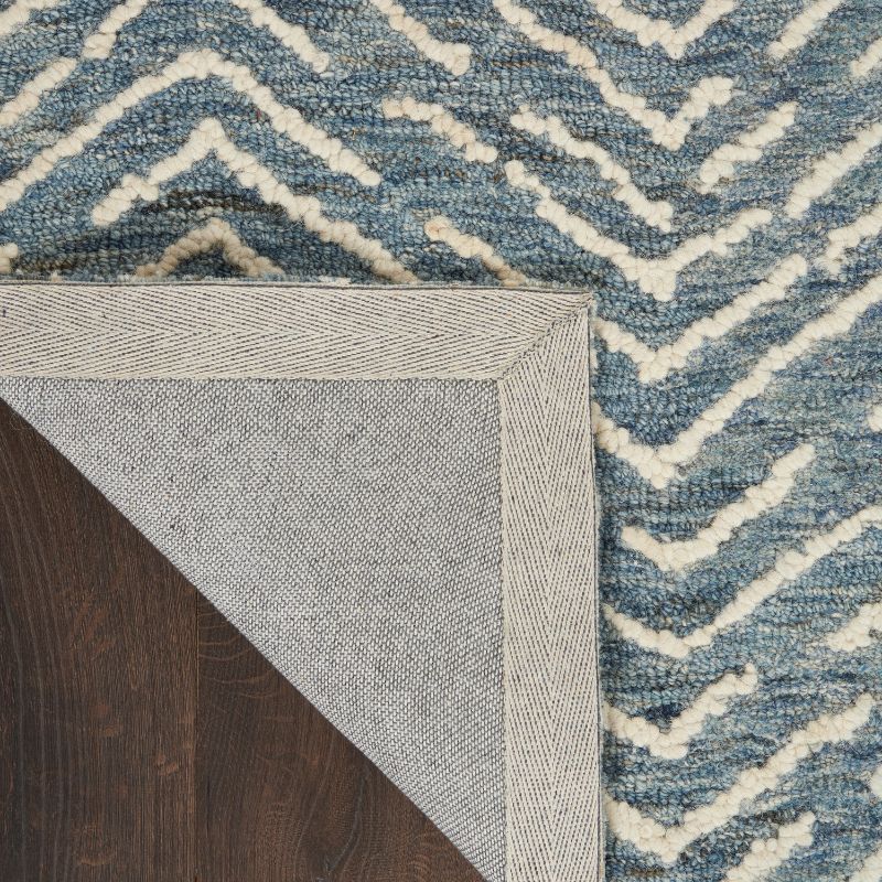 Colorado Rectangle Indigo and Ivory