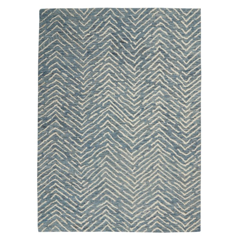 Colorado Rectangle Indigo and Ivory