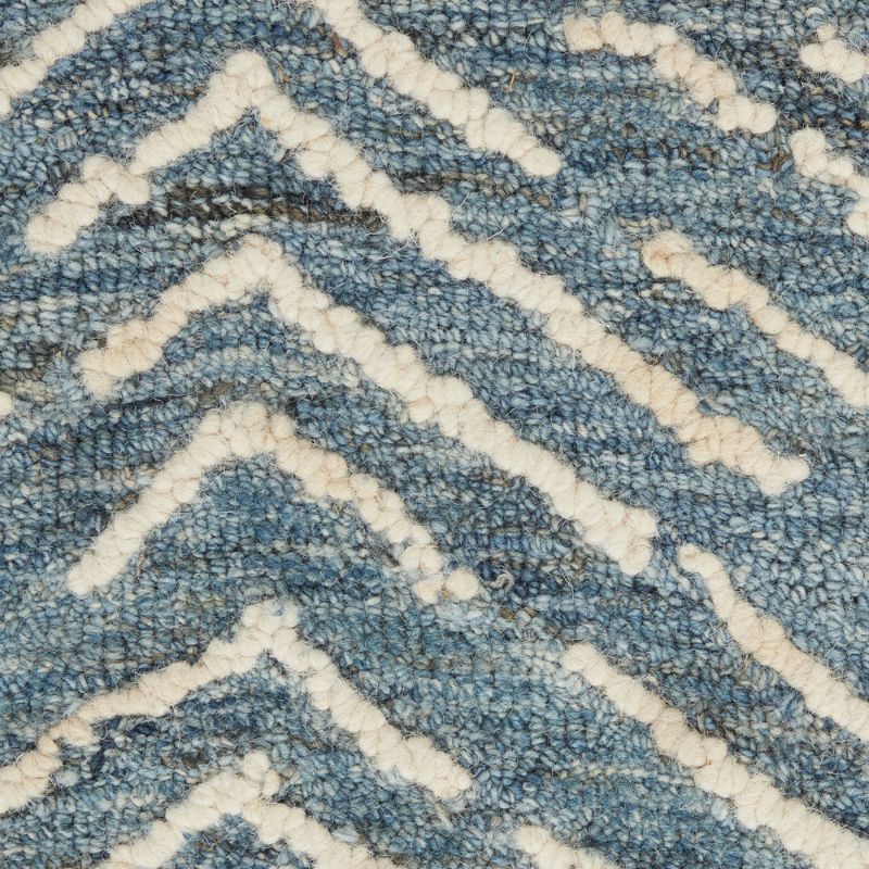 Colorado Rectangle Indigo and Ivory