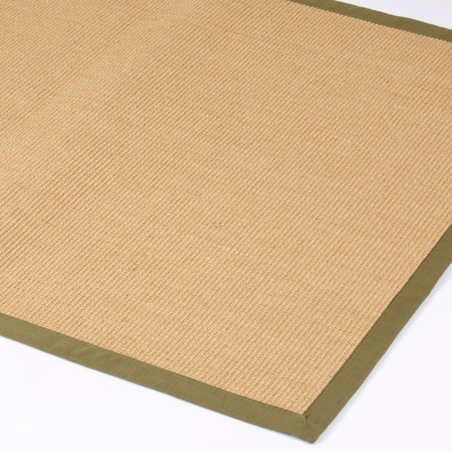 Swinton Sisal Jute Boucle Green Rug - Esselle Home